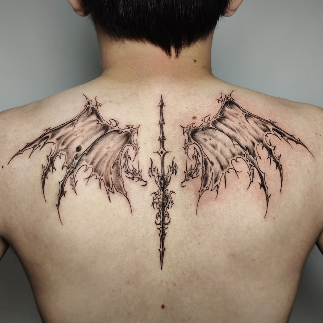 Tattoo by @100king.ink â black_and_grey, dark_realism