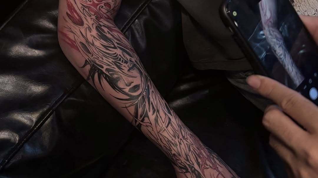 Tattoo by @deathtxpia โ black_and_grey, dark_realism