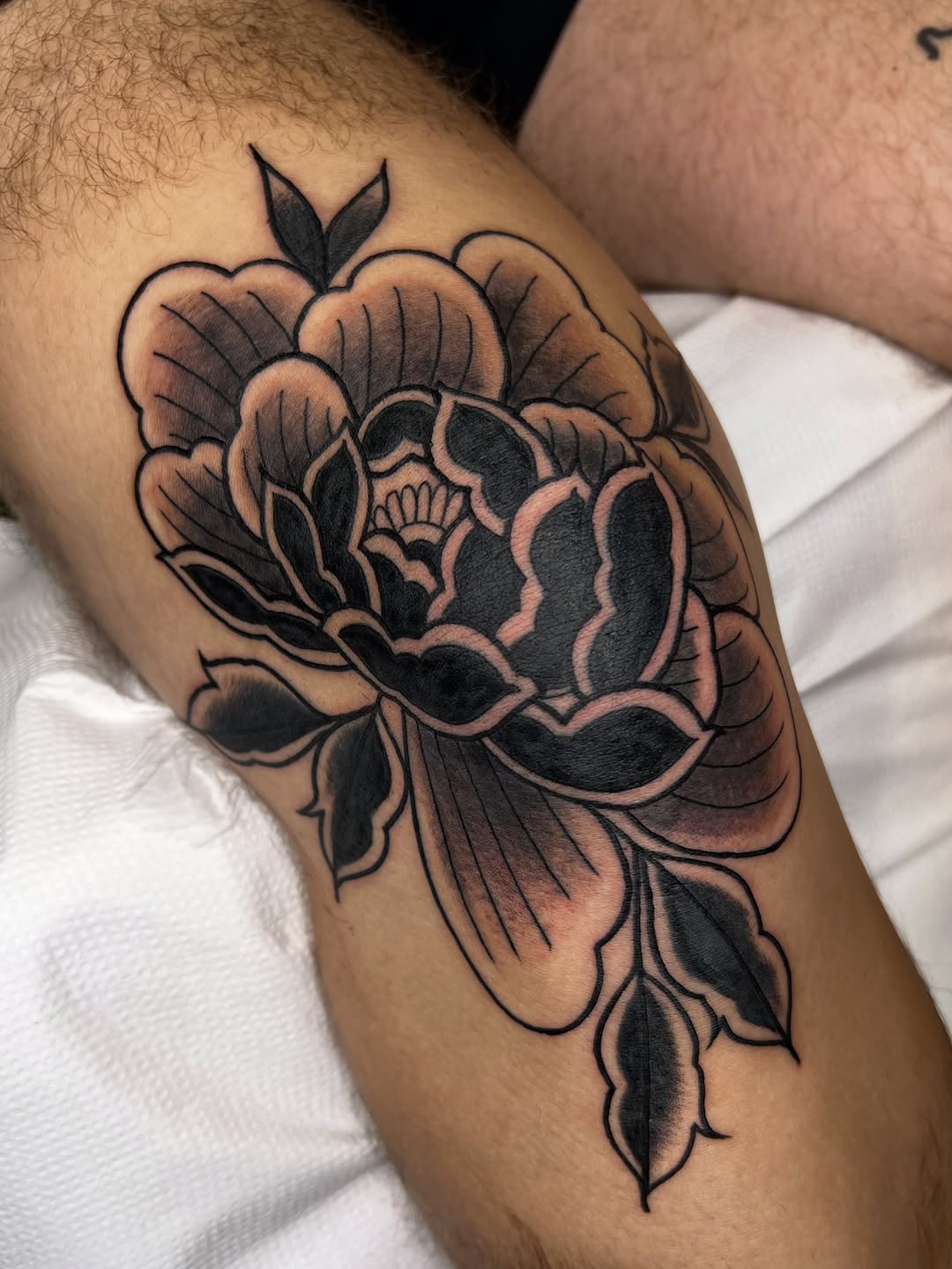 Tattoo by @courtneylloydtattoos — japanese_irezumi, black_and_grey