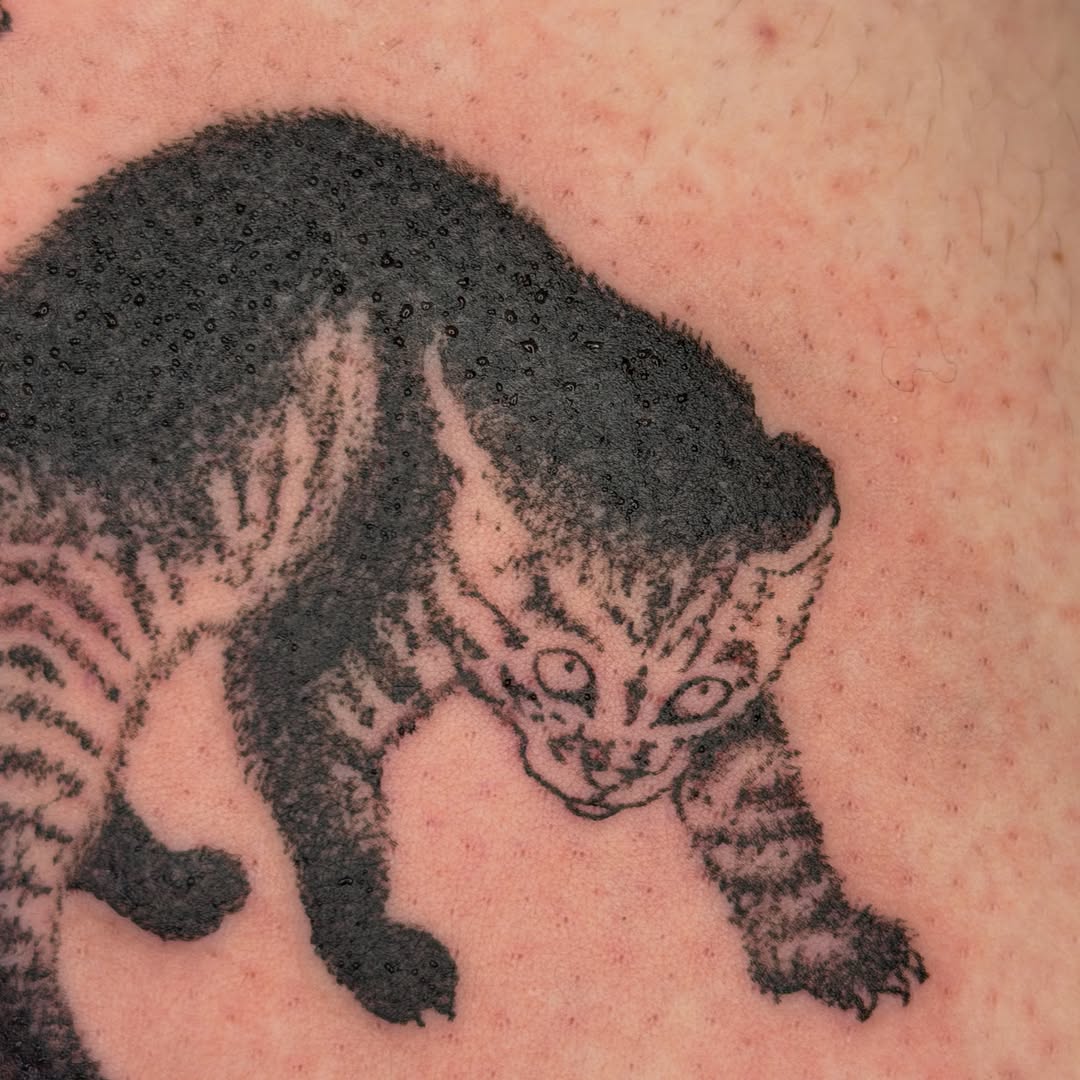 Tattoo by @vsgoblintatts — black_and_grey, realism