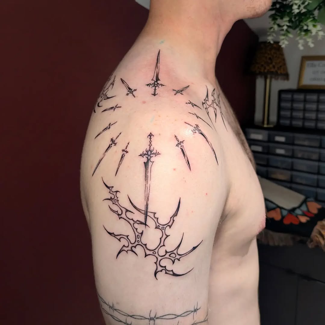 Tattoo by @elstattoos — fine_line, blackwork