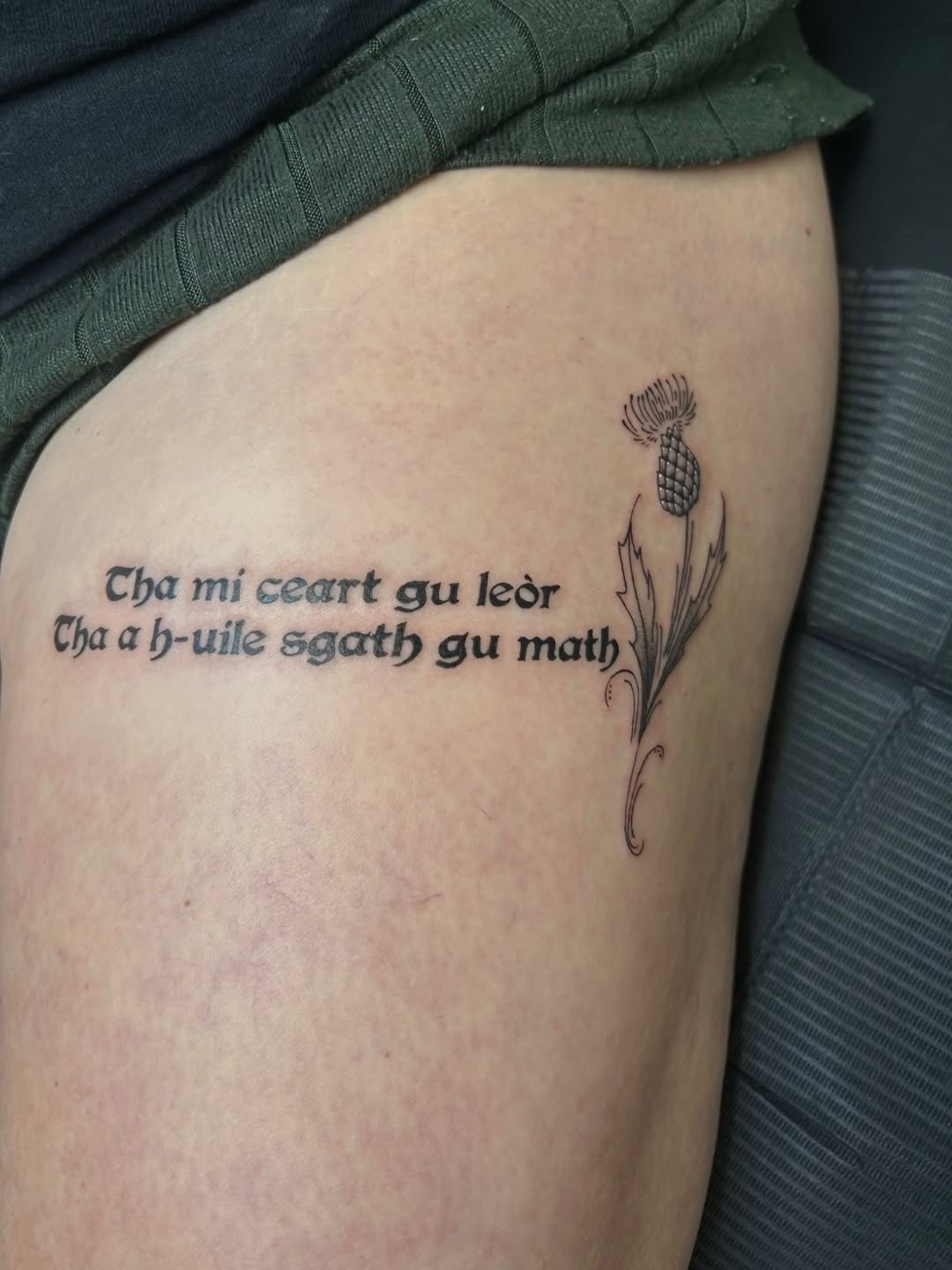 Tattoo by @sumtimesipaint — lettering_script, fine_line