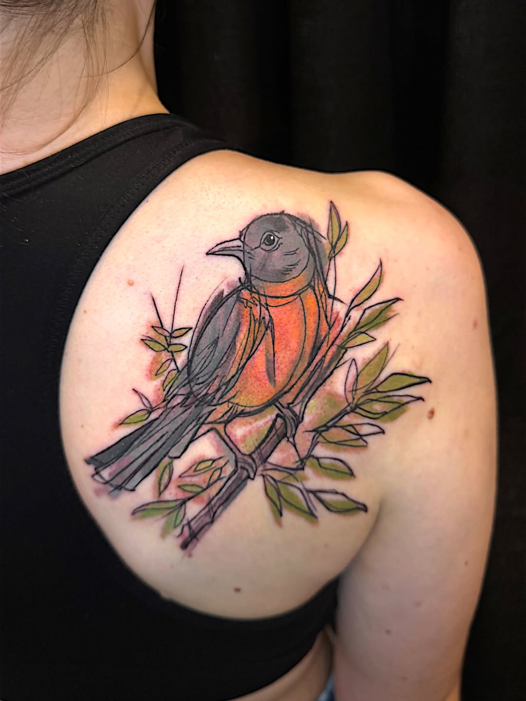 Tattoo by @jessewilliamstattoo — illustrative, watercolor