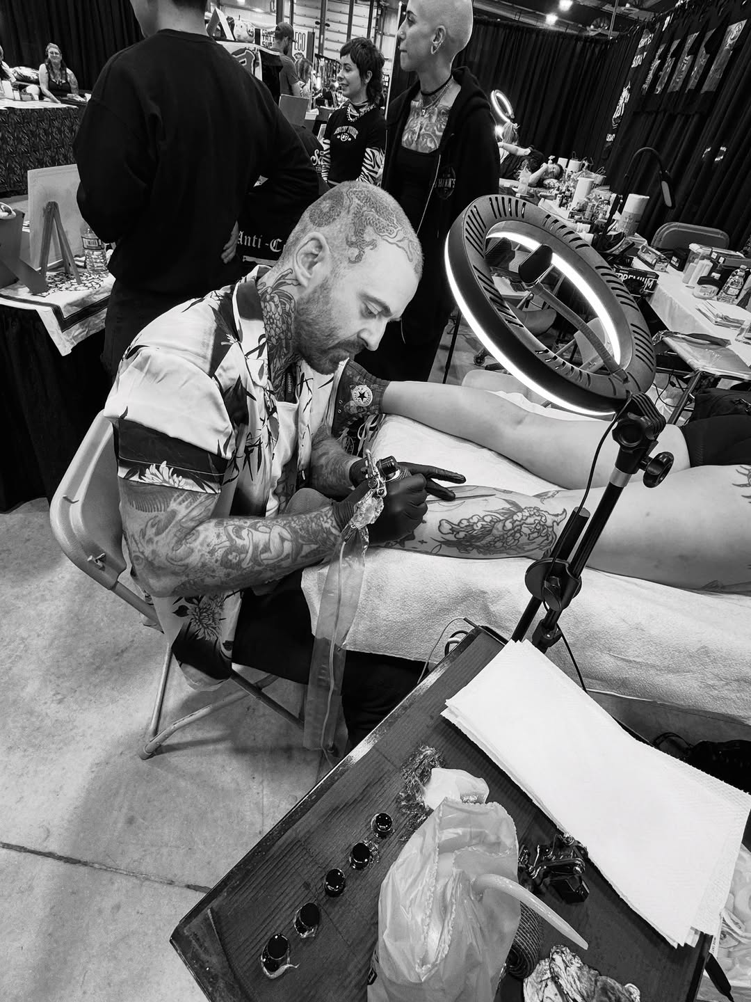 Tattoo by @jessewilliamstattoo — japanese_irezumi, black_and_grey
