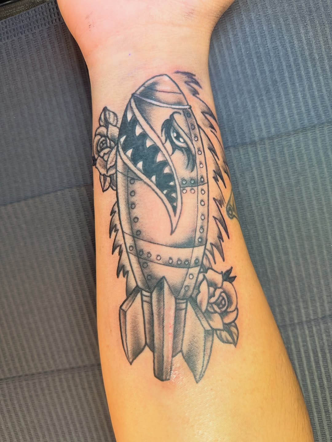 Tattoo by @samanthahouston_art โ american_traditional, black_and_grey