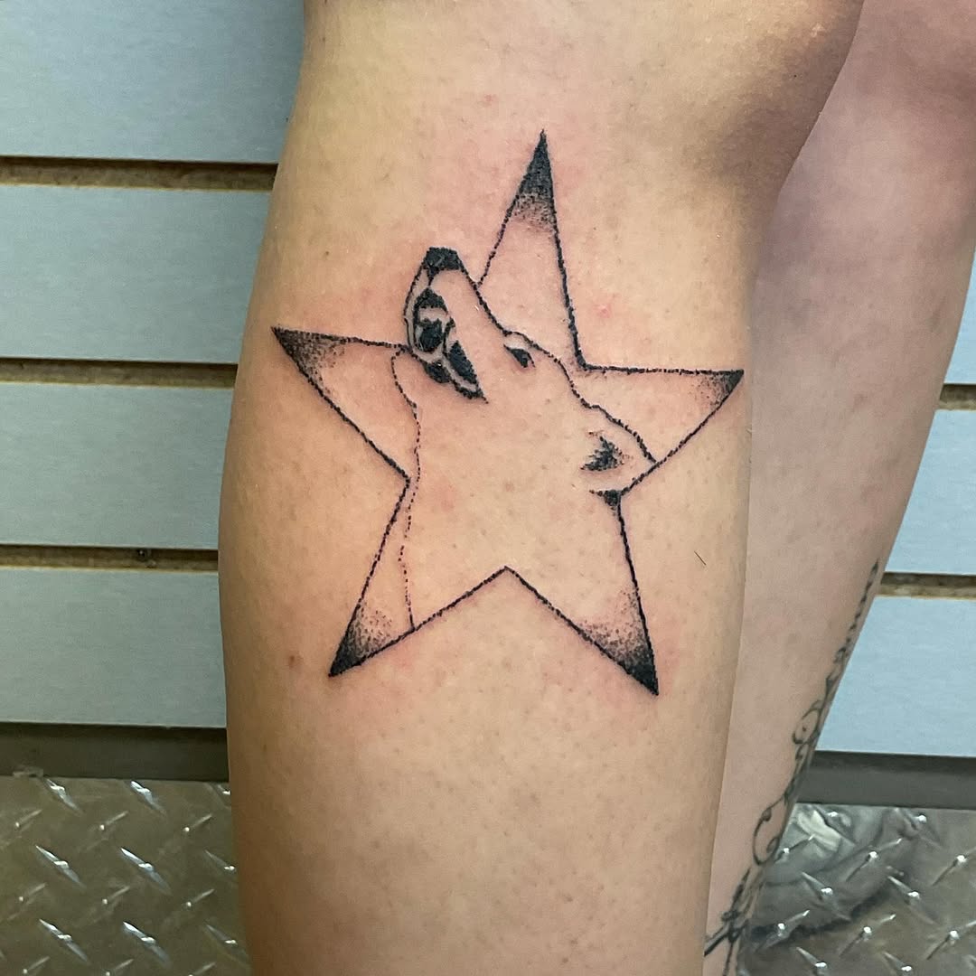 Tattoo by @maddi.sue.art — dotwork, black_and_grey