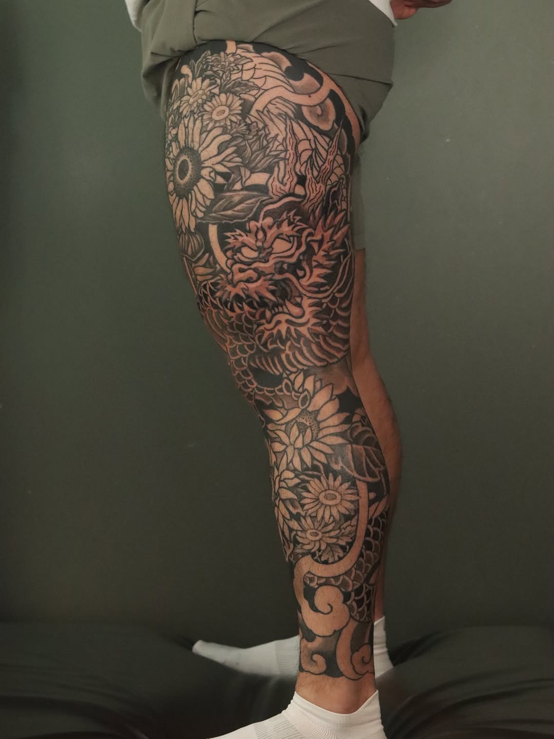 Tattoo by @askvl.inkz — japanese_irezumi, black_and_grey