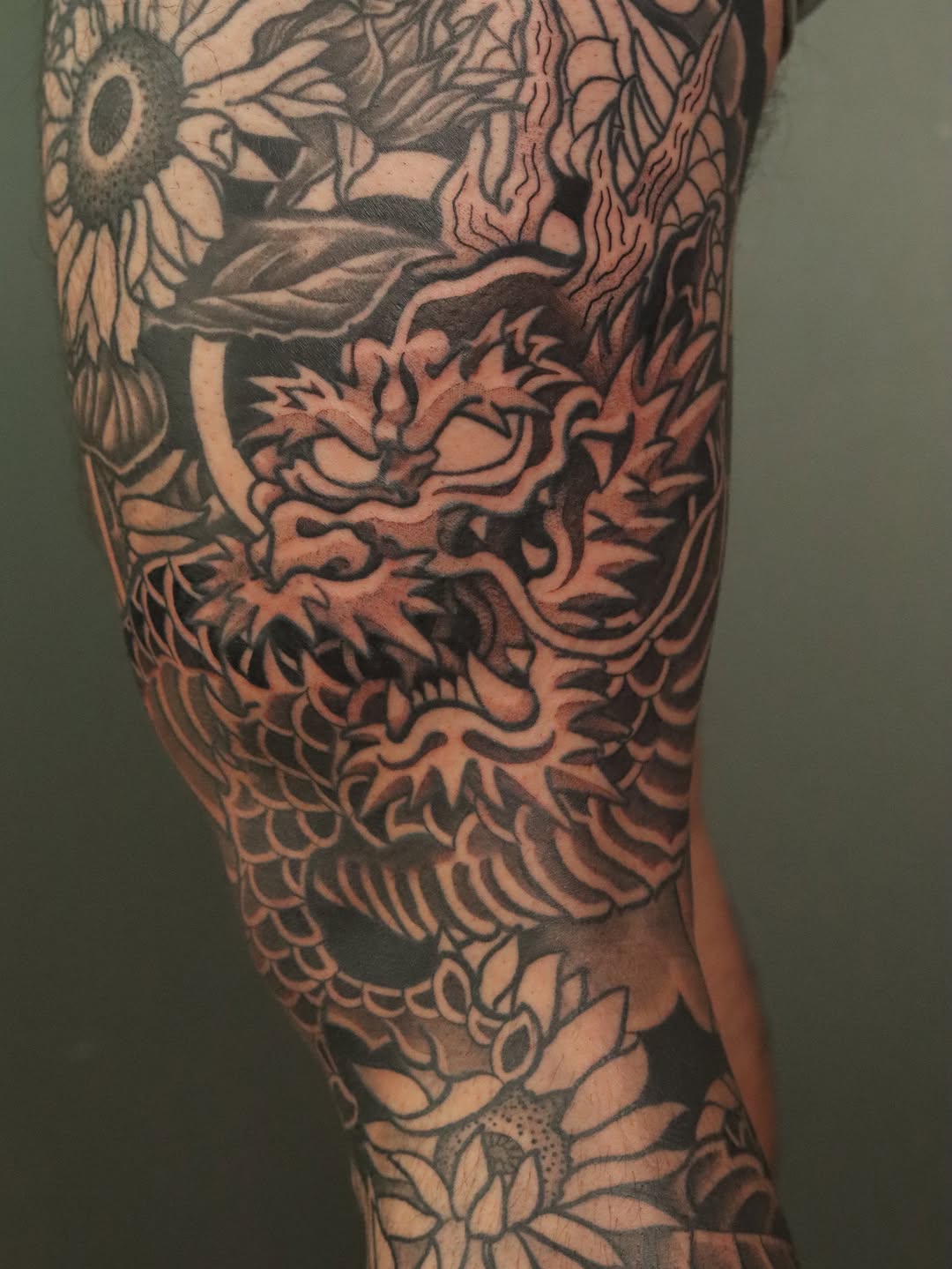 Tattoo by @askvl.inkz — japanese_irezumi, black_and_grey