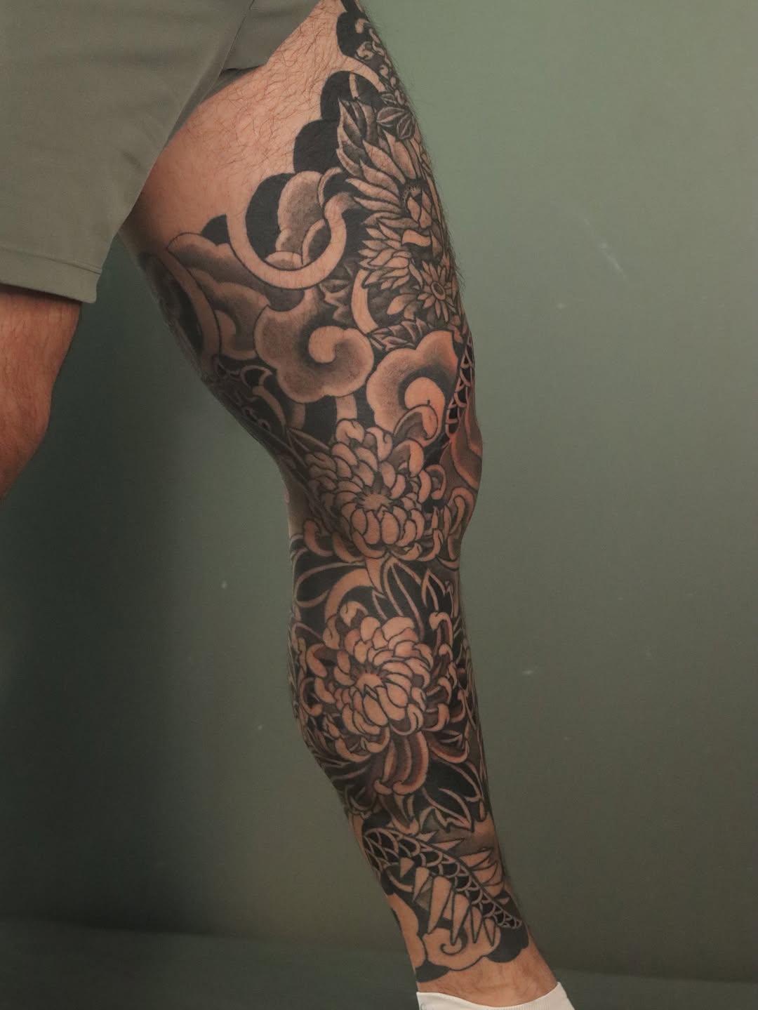 Tattoo by @askvl.inkz — japanese_irezumi, black_and_grey