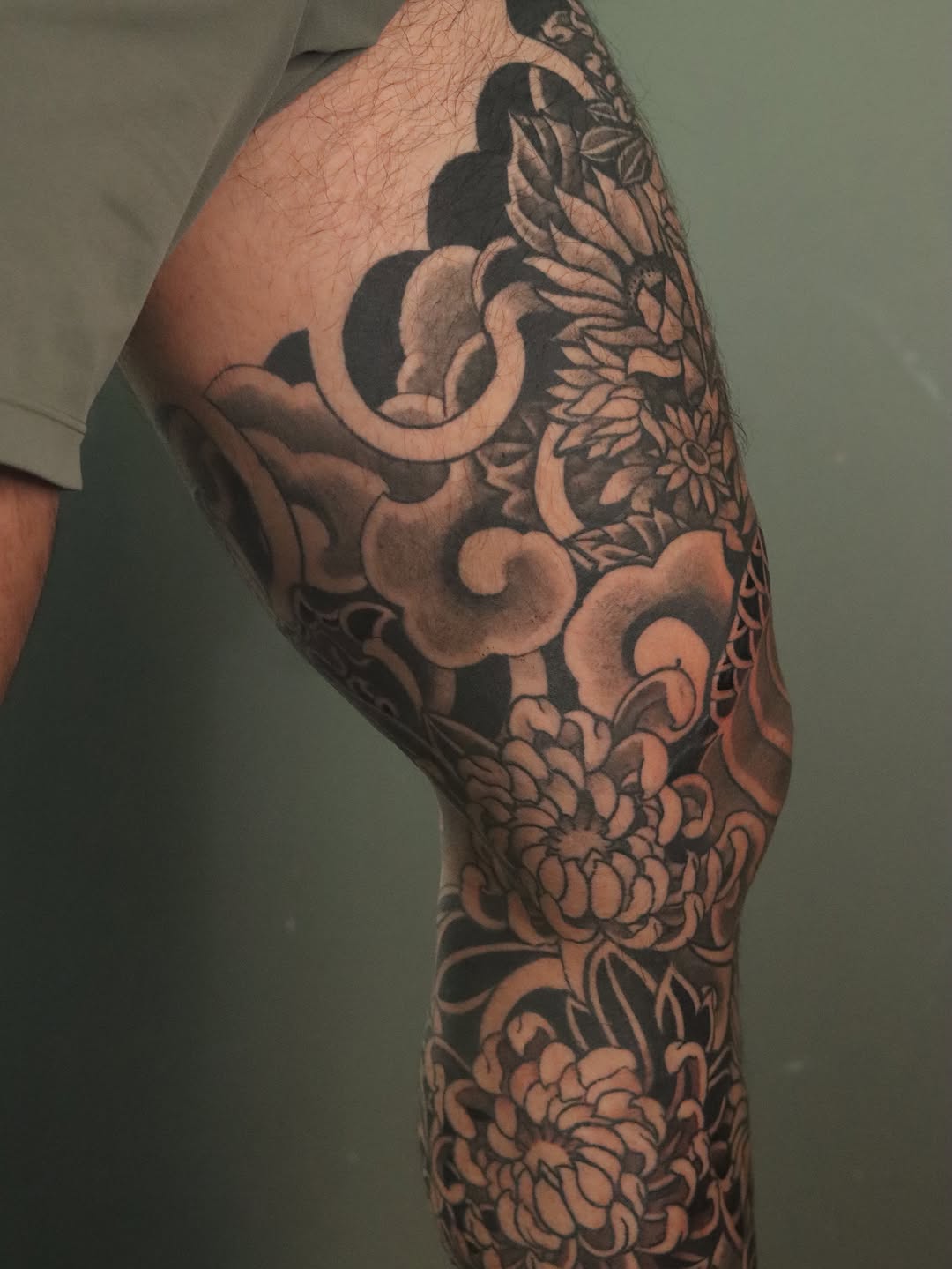Tattoo by @askvl.inkz — japanese_irezumi, black_and_grey