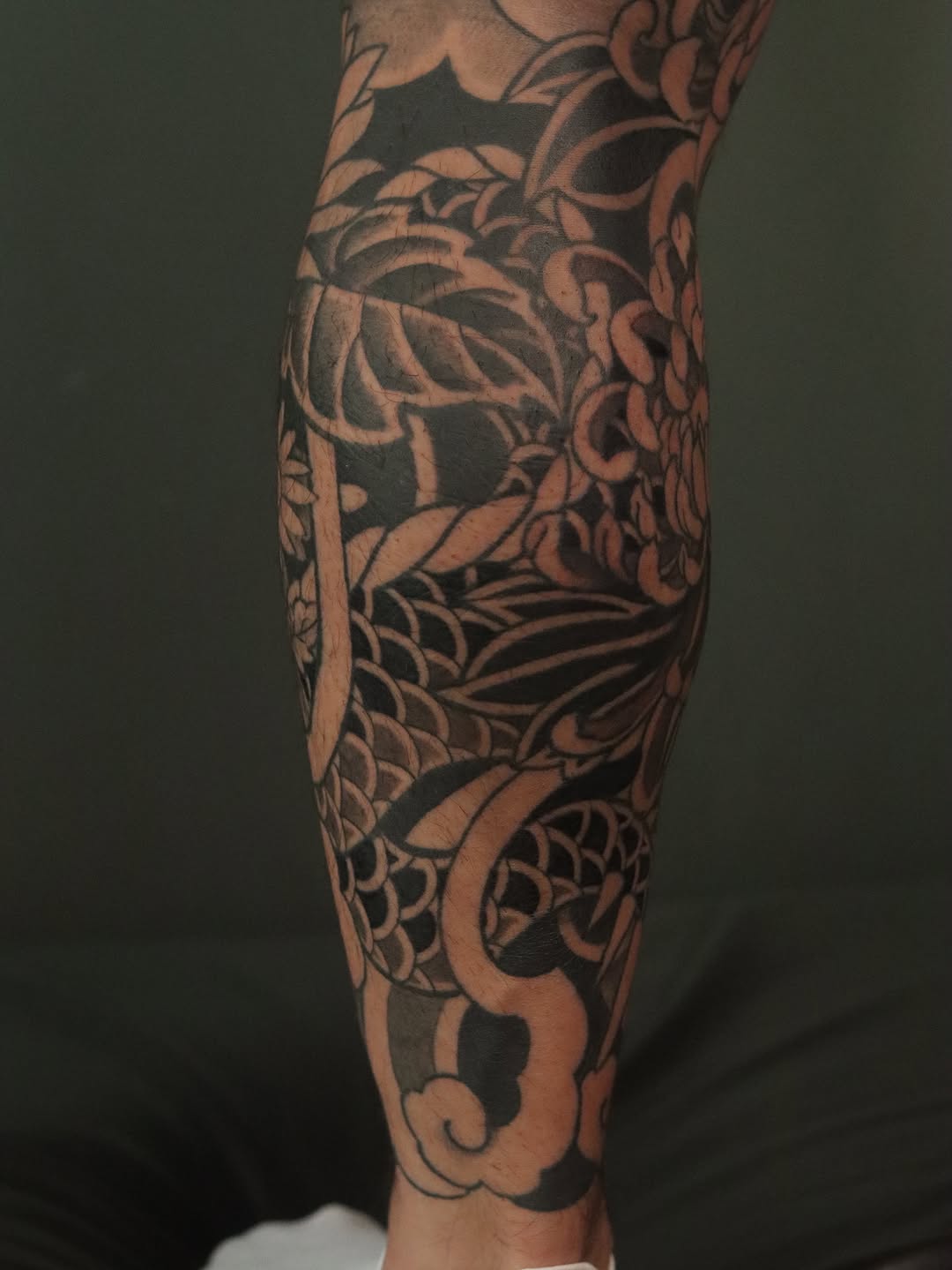 Tattoo by @askvl.inkz — japanese_irezumi, black_and_grey