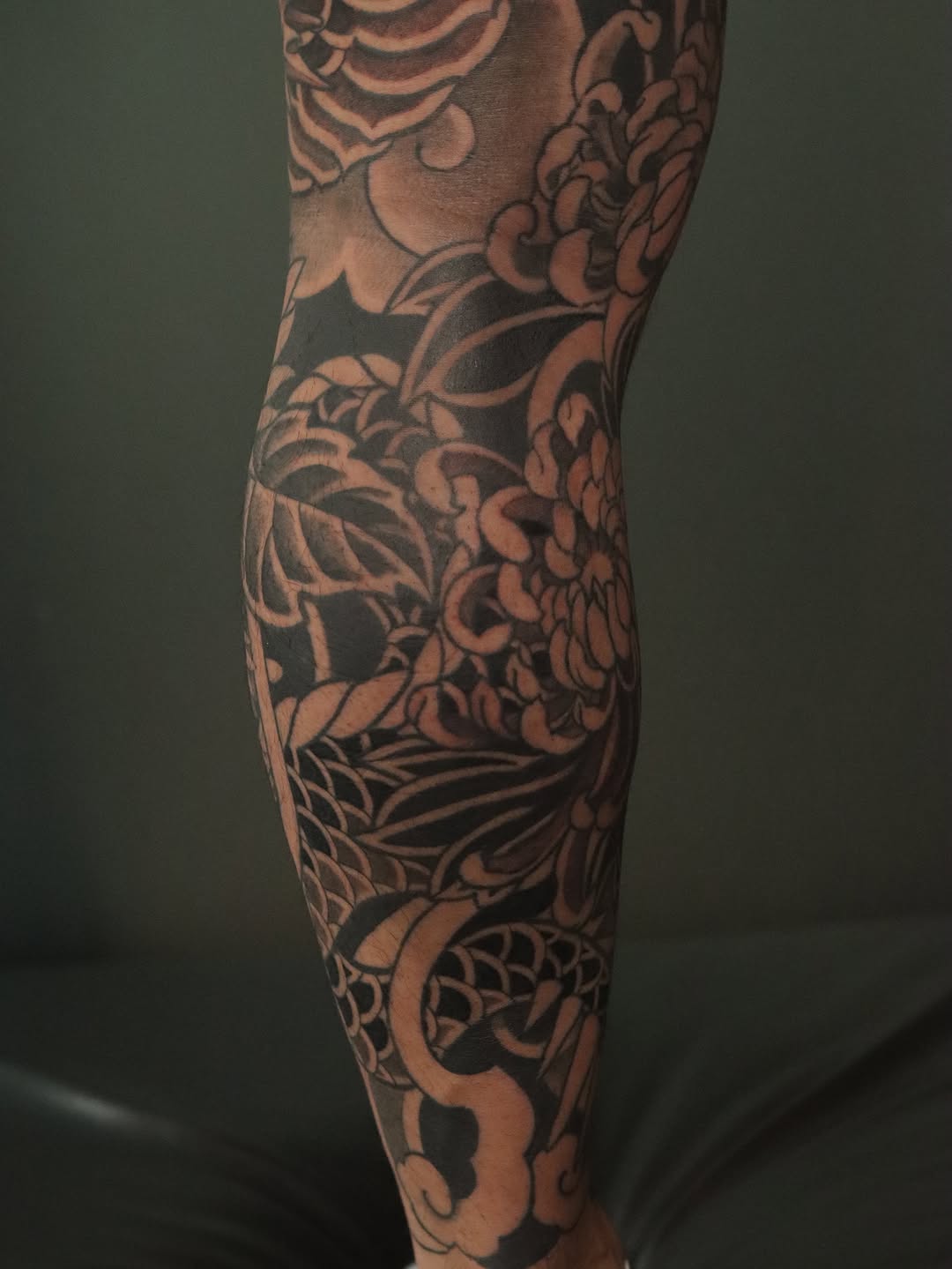 Tattoo by @askvl.inkz — japanese_irezumi, black_and_grey