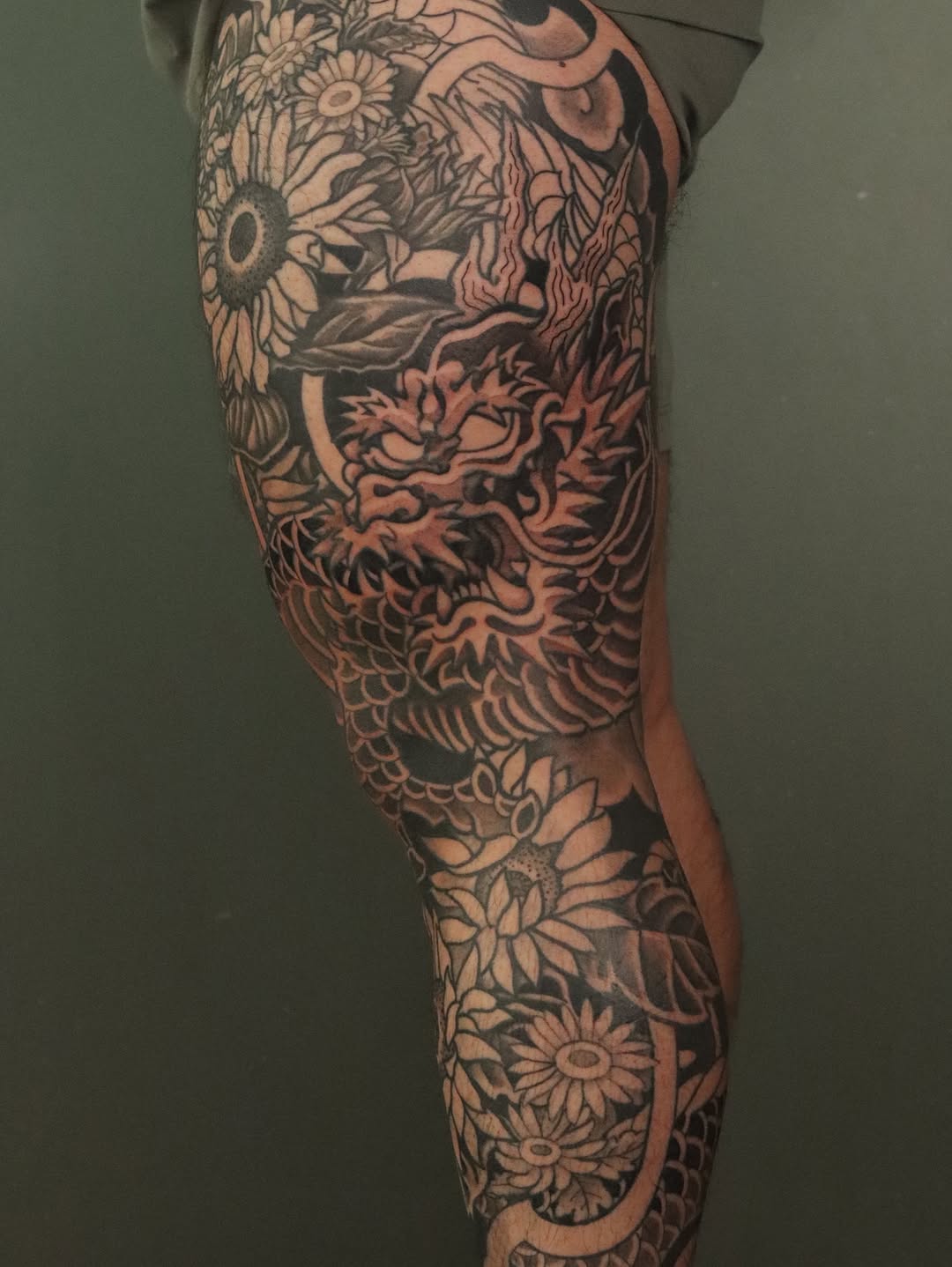 Tattoo by @askvl.inkz — japanese_irezumi, black_and_grey