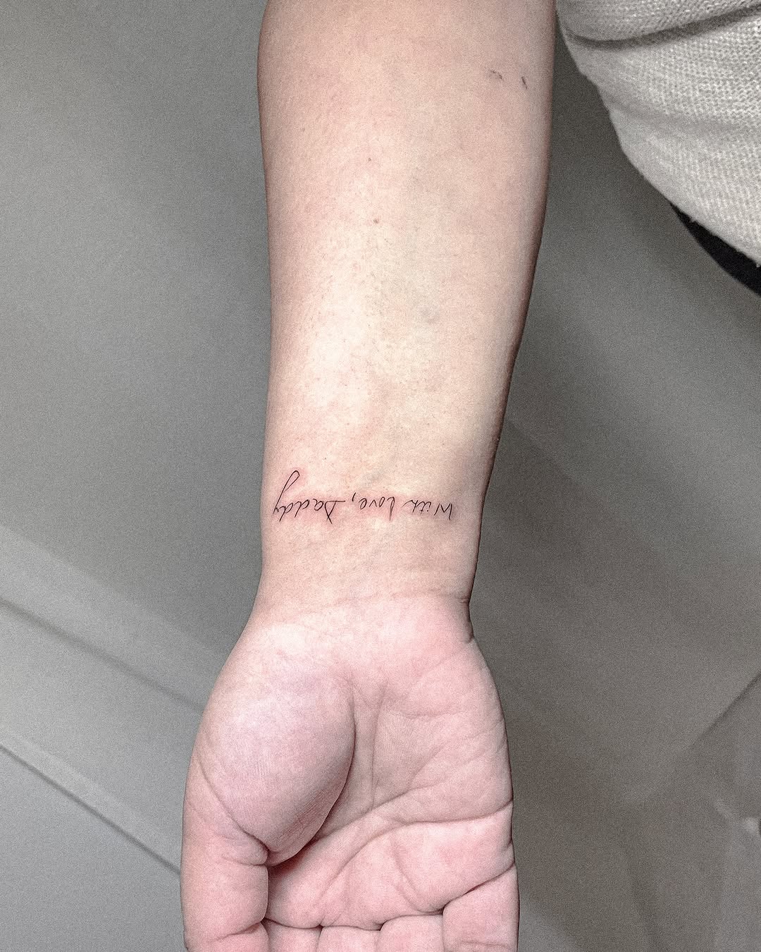 Tattoo by @inshvvn — lettering_script, fine_line