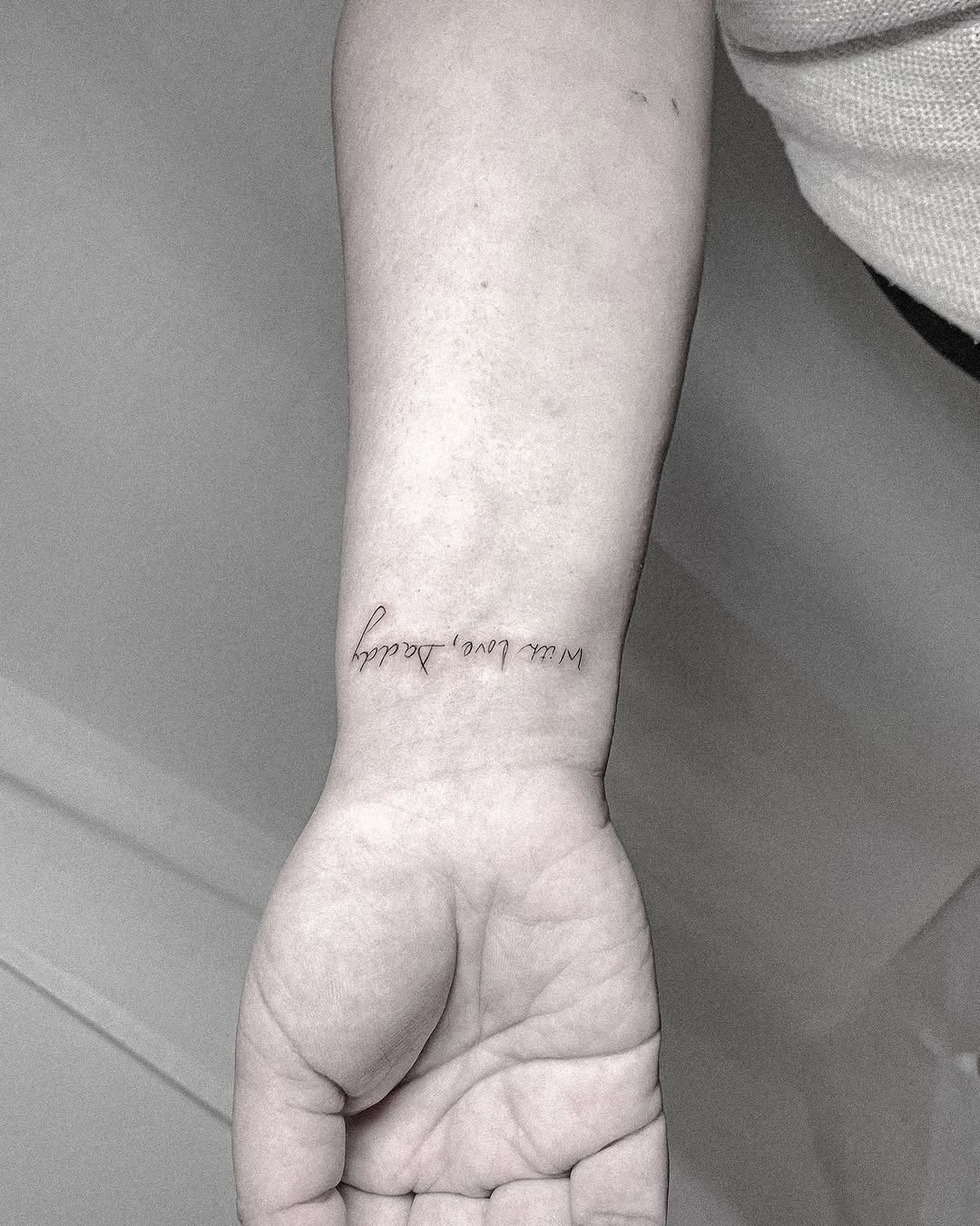 Tattoo by @inshvvn — lettering_script, fine_line