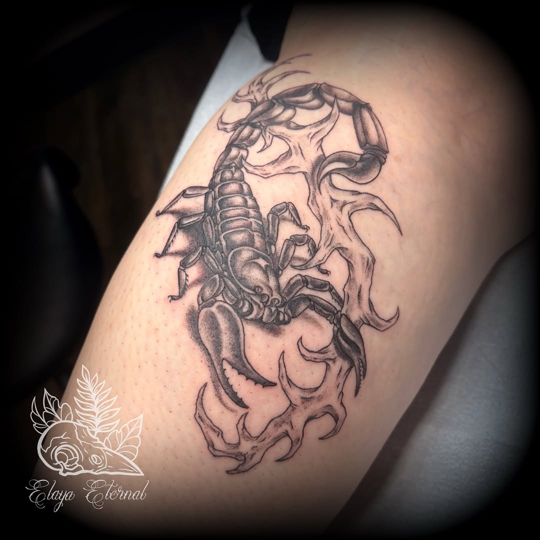 Tattoo by @elaya.tattoo.artistry β realism, black_and_grey