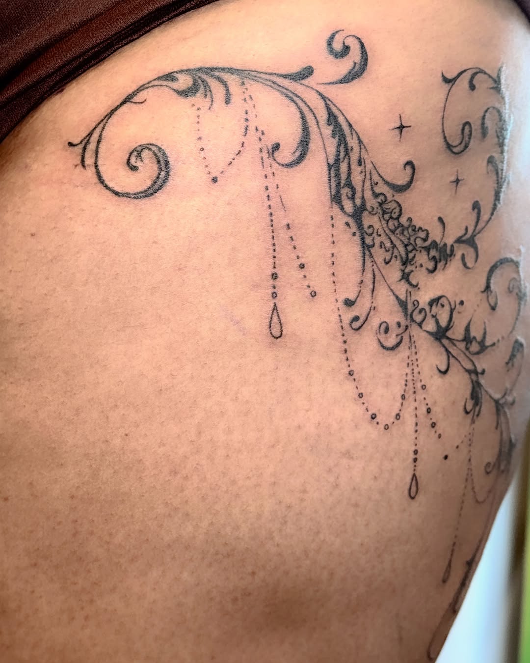 Tattoo by @flying.butter.tattoo β ornamental, fine_line