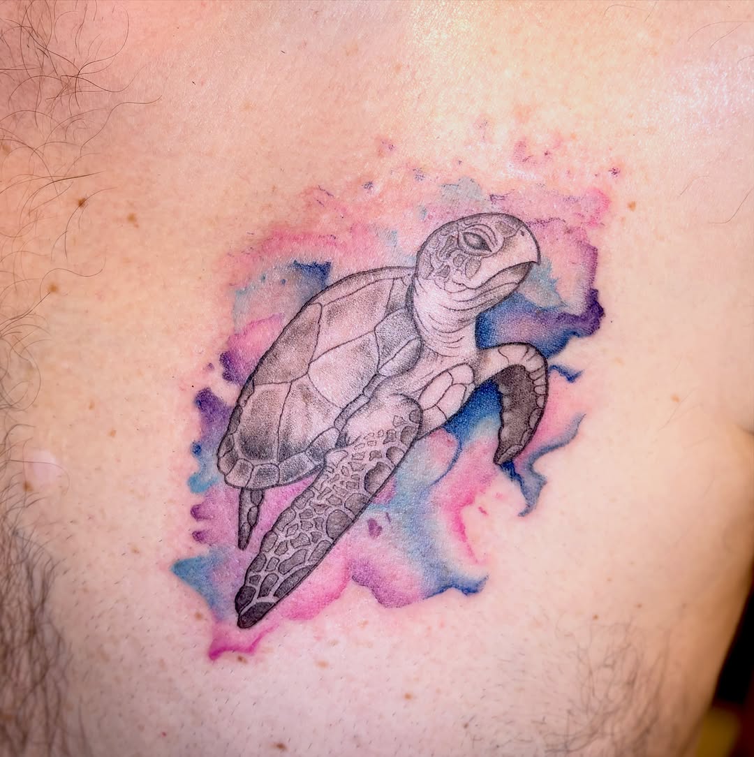 Tattoo by @amp.tattoos — watercolor, realism