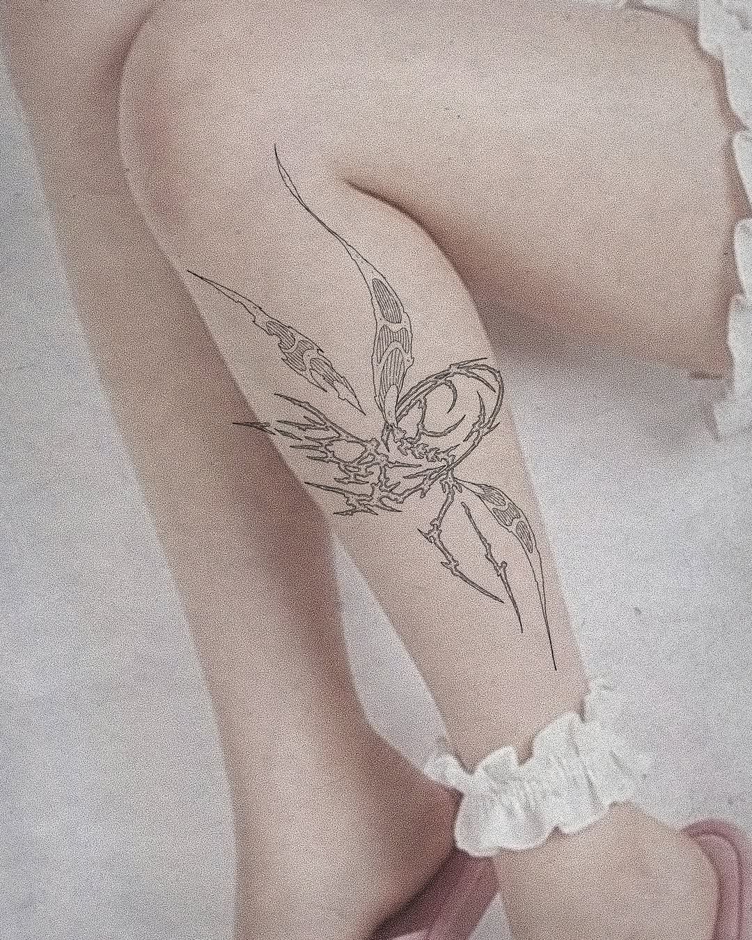 Tattoo by @purpleturtl3.ink — fine_line