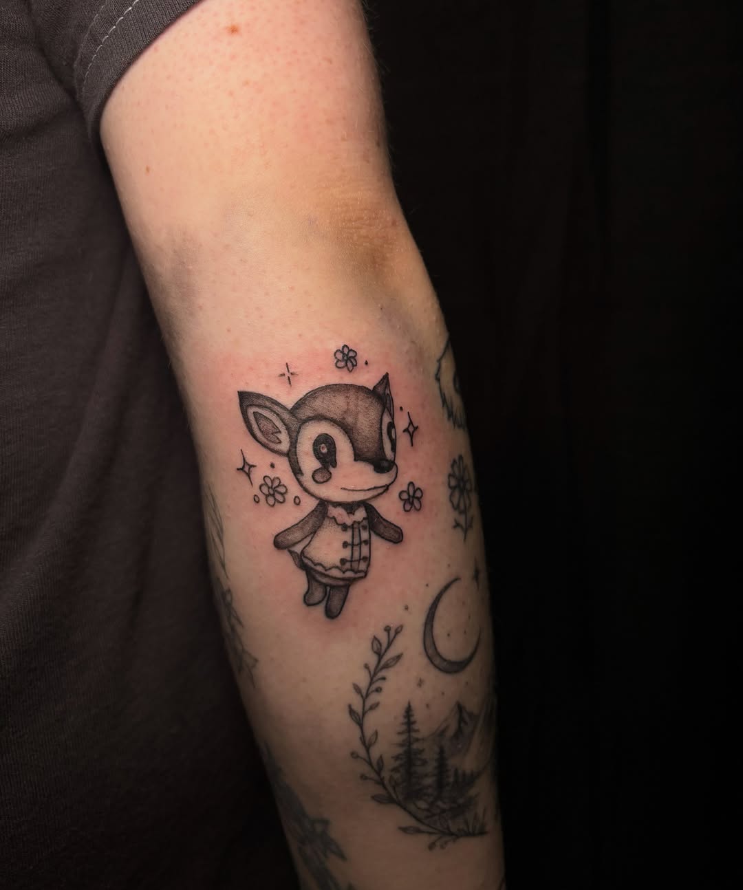 Tattoo by @shank.ink — anime, black_and_grey