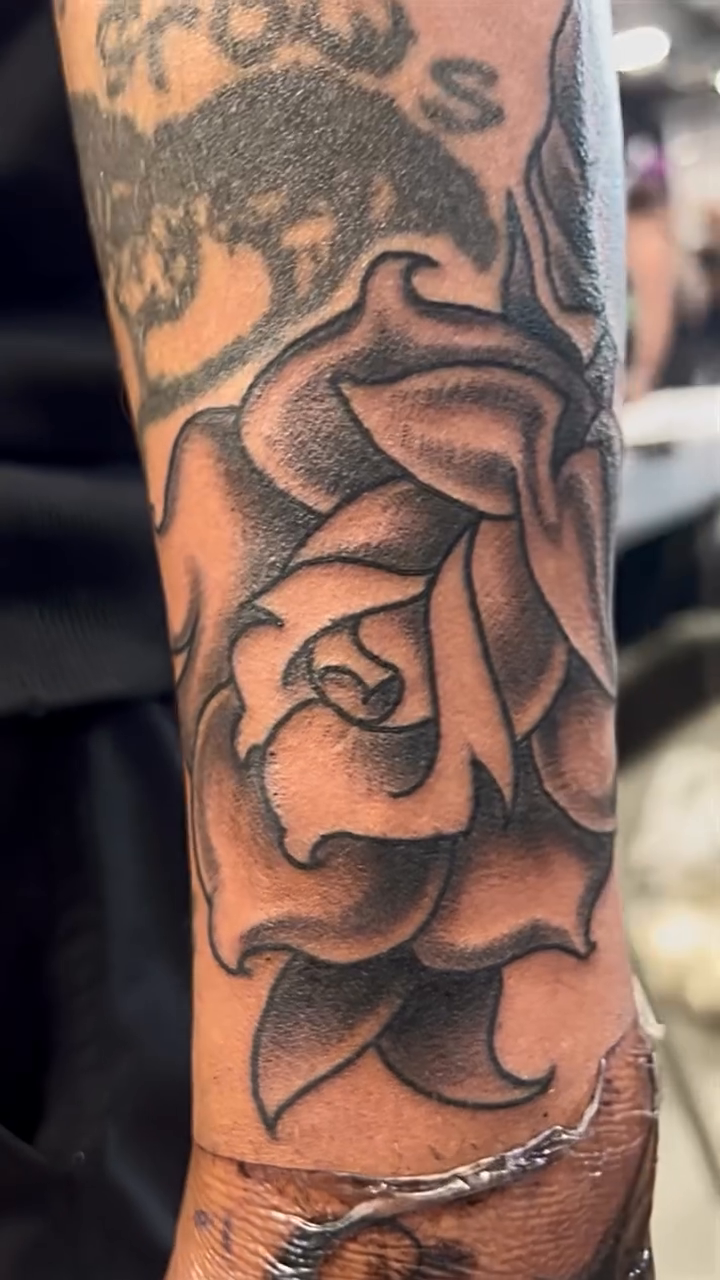 Tattoo by @olaf.tattoos — black_and_grey, realism