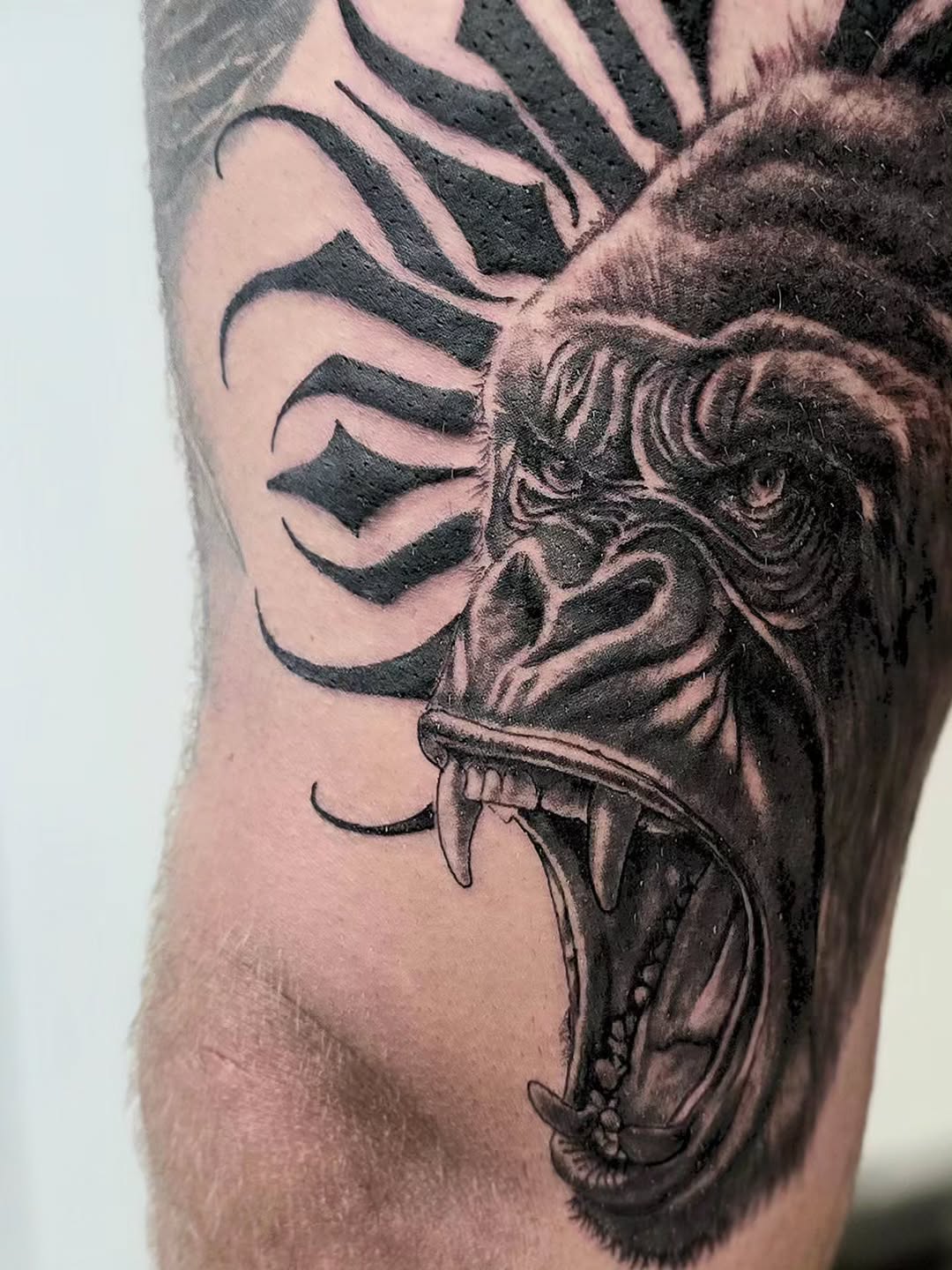 Tattoo by @bn13tattooist — realism, black_and_grey