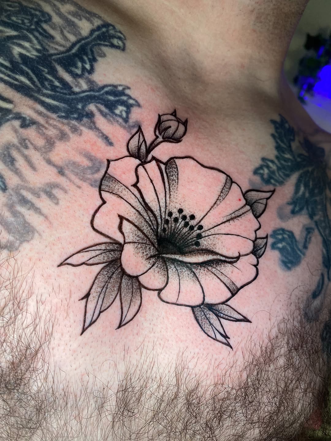 Tattoo by @skins_aj — dotwork, black_and_grey