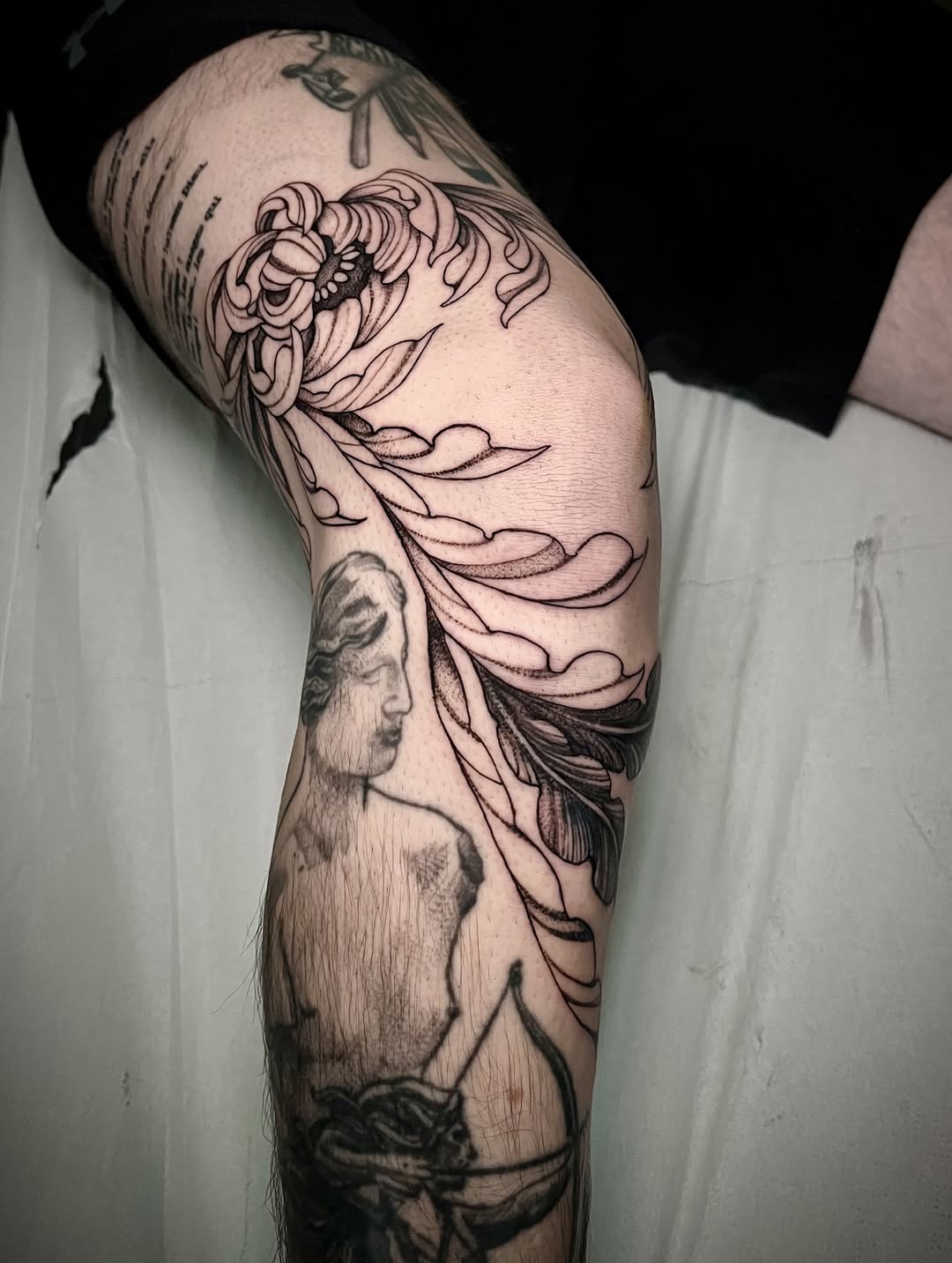 Tattoo by @arterego.ttt โ black_and_grey, realism