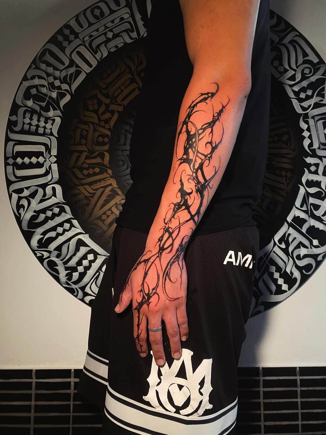 Tattoo by @sebastrussy โ blackwork, ornamental