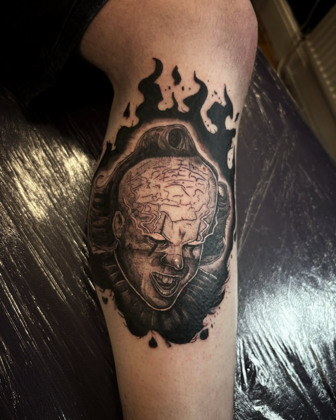 Tattoo by @scorchedbones_ โ realism, black_and_grey