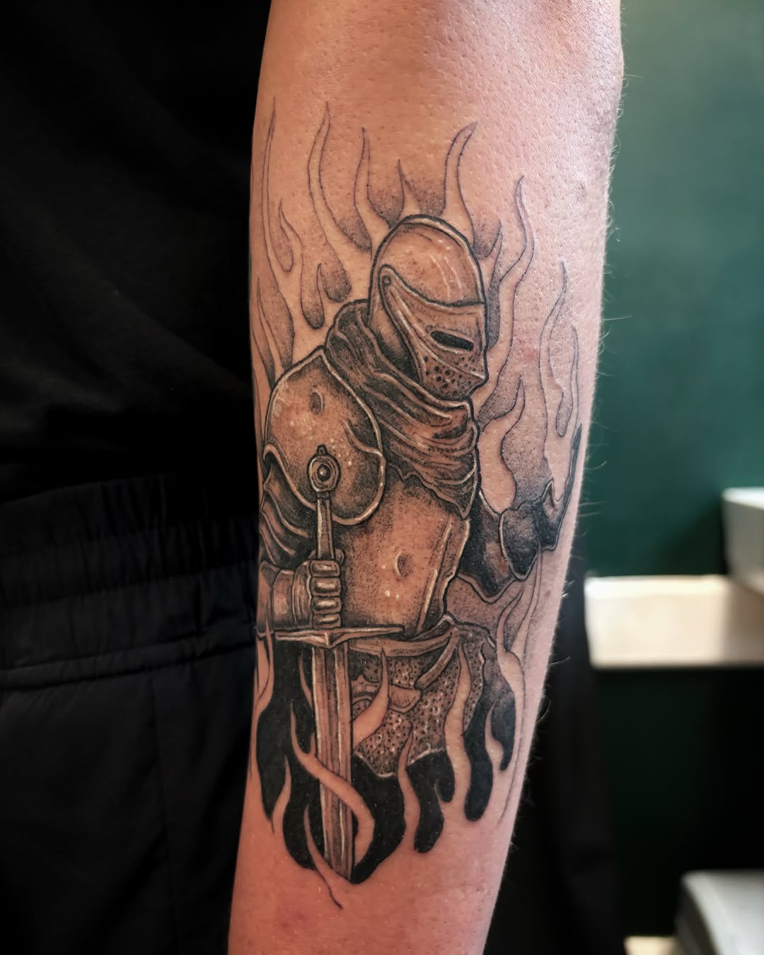 Tattoo by @scorchedbones_ โ realism, black_and_grey