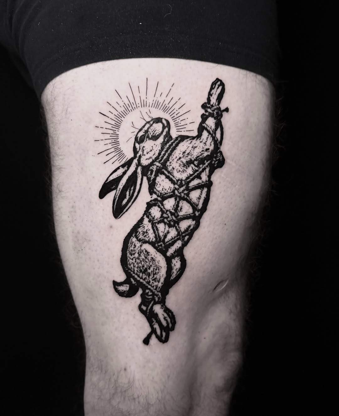 Tattoo by @boniaart — blackwork, illustrative