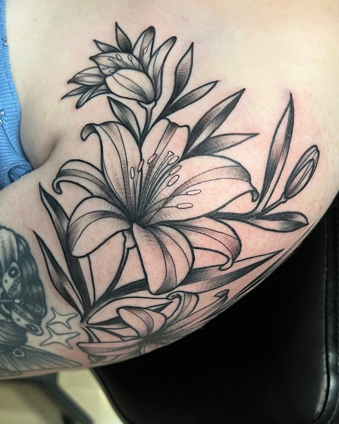 Tattoo by @sharon_skinart — black_and_grey, realism