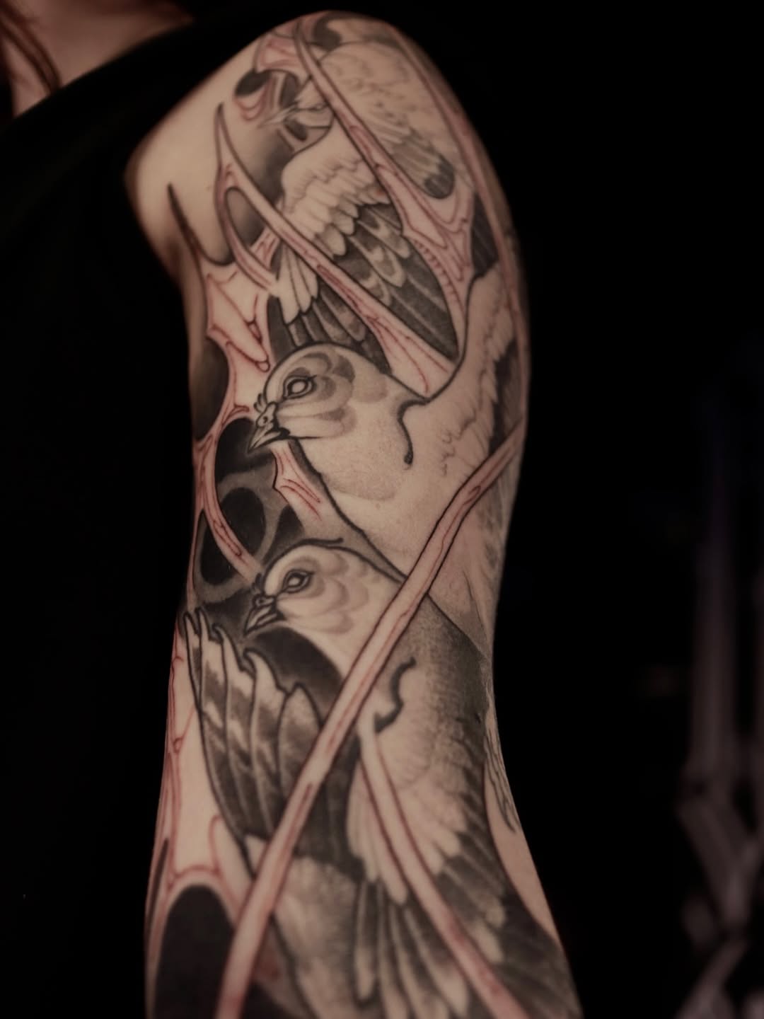 Tattoo by @annie.drkwv — realism, black_and_grey