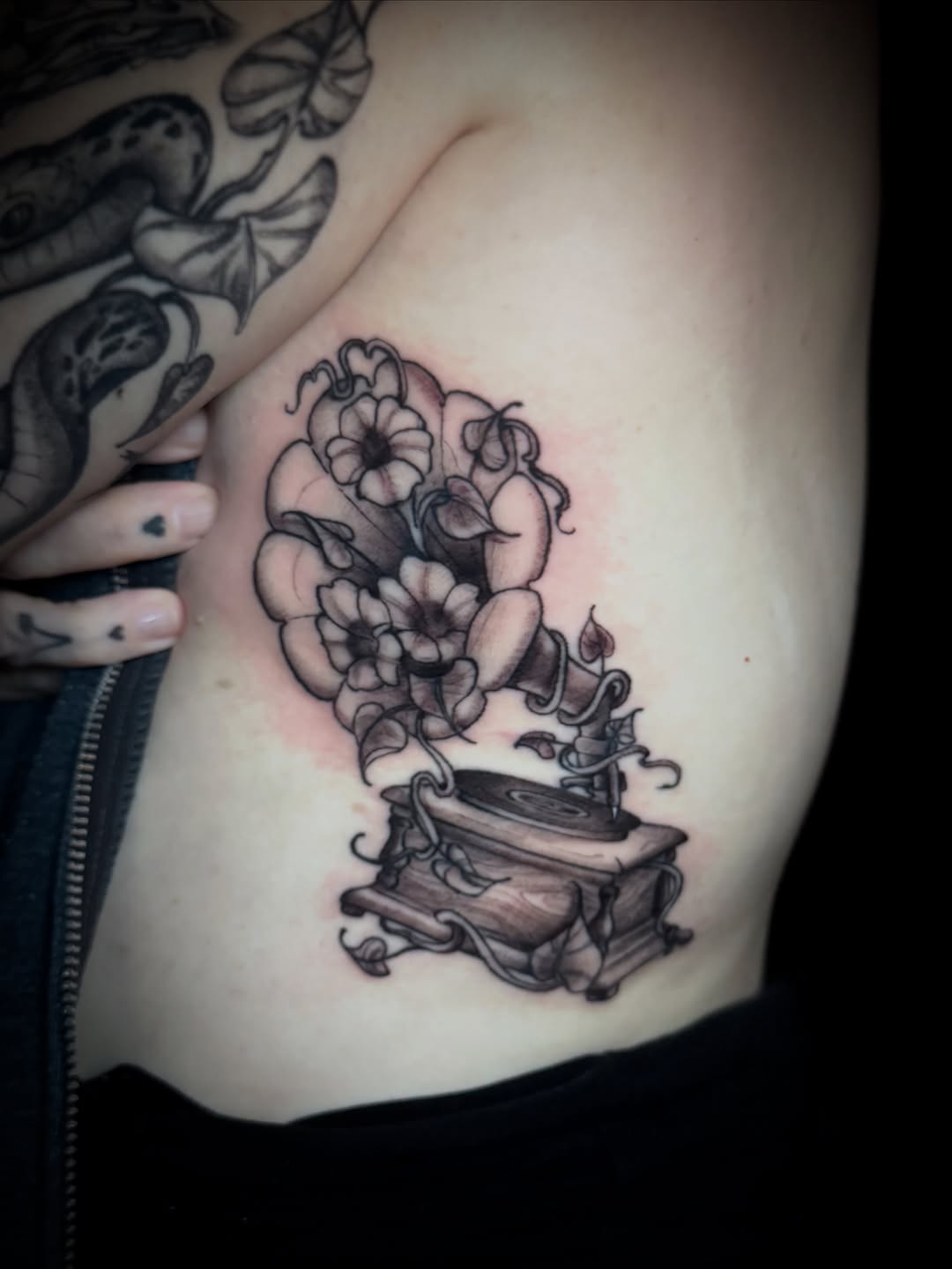 Tattoo by @sharon_skinart — black_and_grey, realism