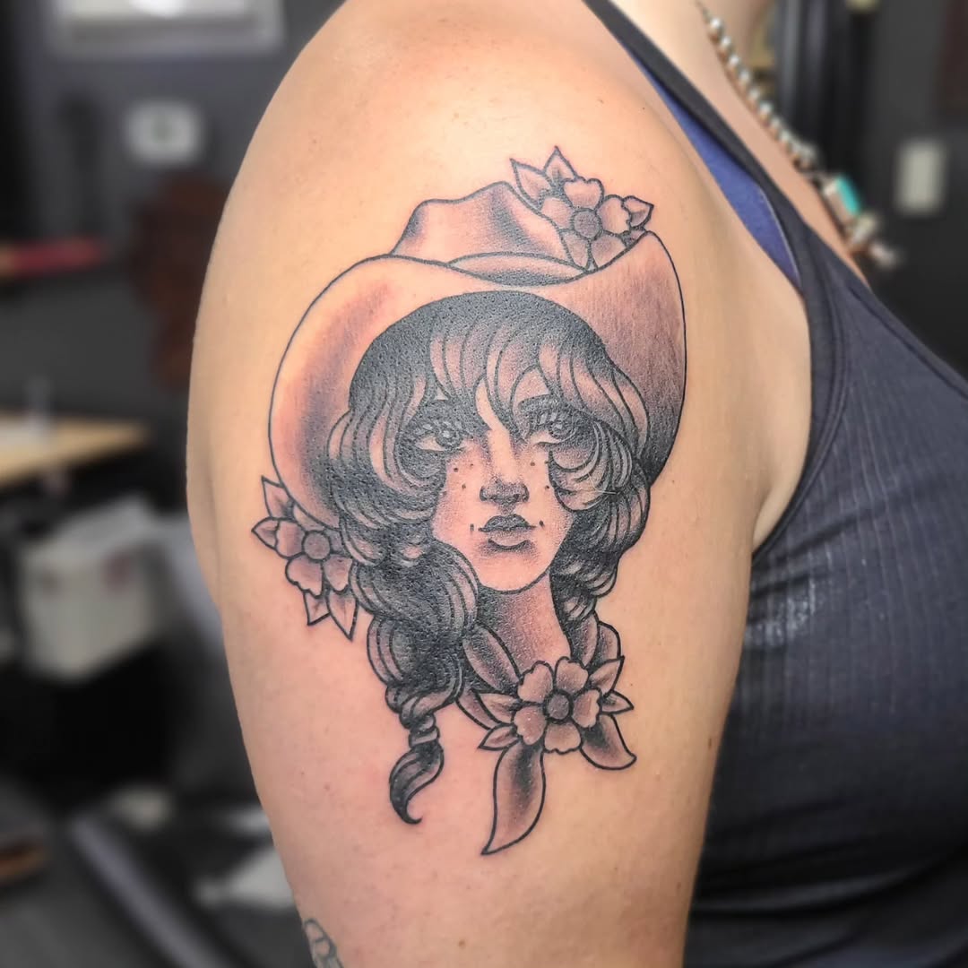 Tattoo by @shmorgue — american_traditional, black_and_grey