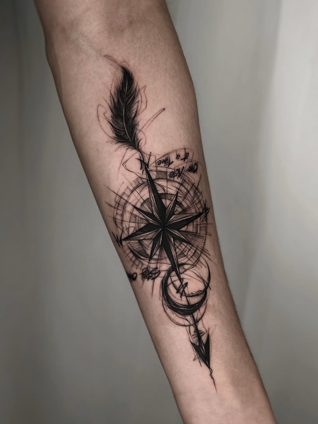 Tattoo by @tamilia_howall — black_and_grey, illustrative