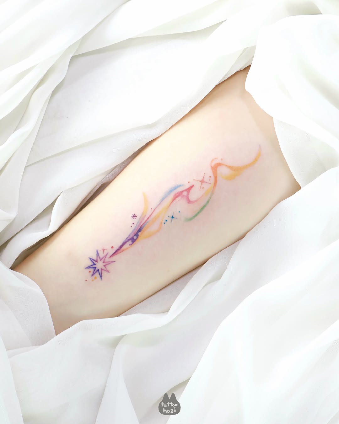 Tattoo by @tattoo_hazi — fine_line, watercolor