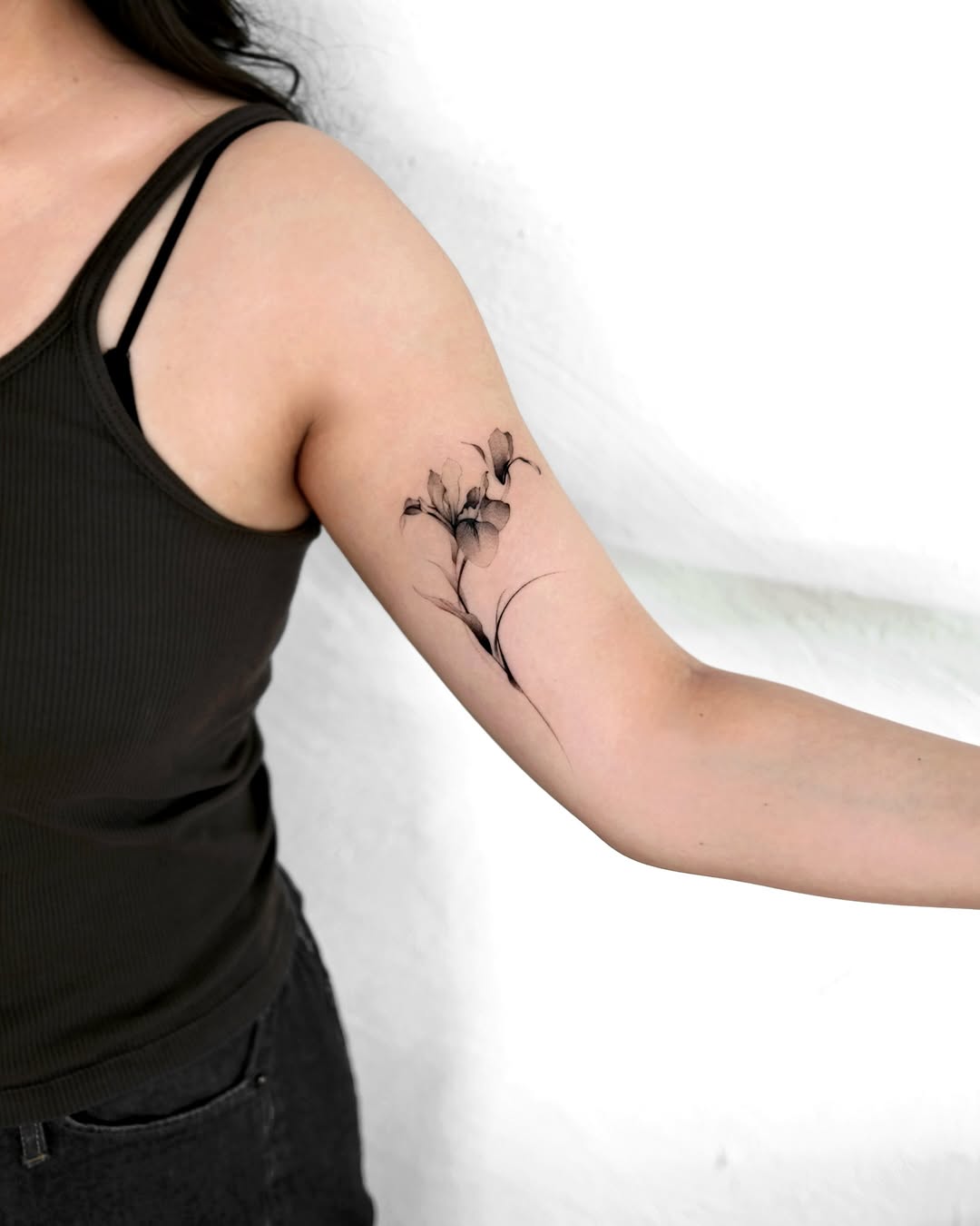 Tattoo by @mukyeon_tattoo — fine_line, black_and_grey