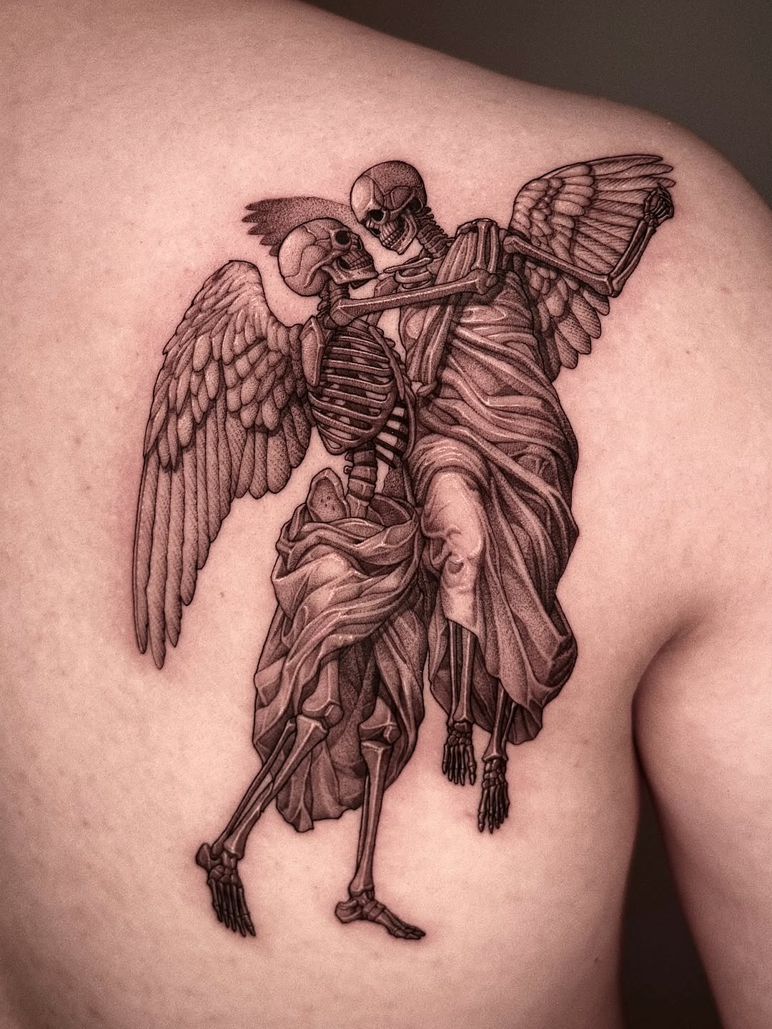 Tattoo by @wonsoong_blk — realism, dotwork