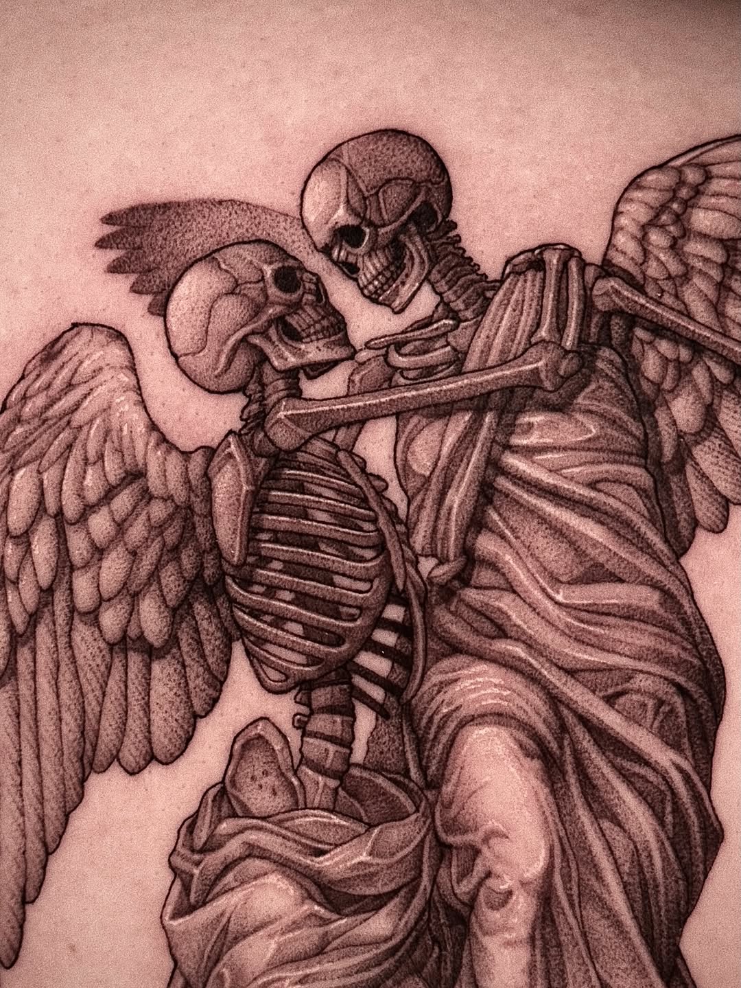 Tattoo by @wonsoong_blk — dotwork, dark_realism