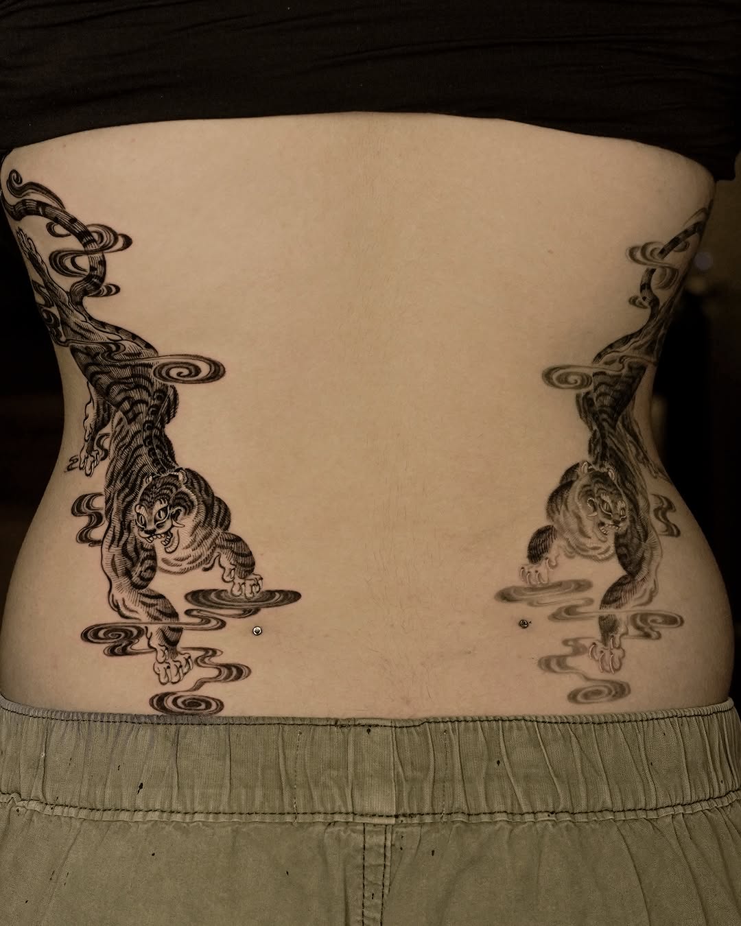 Tattoo by @think_tatt — japanese_irezumi, black_and_grey