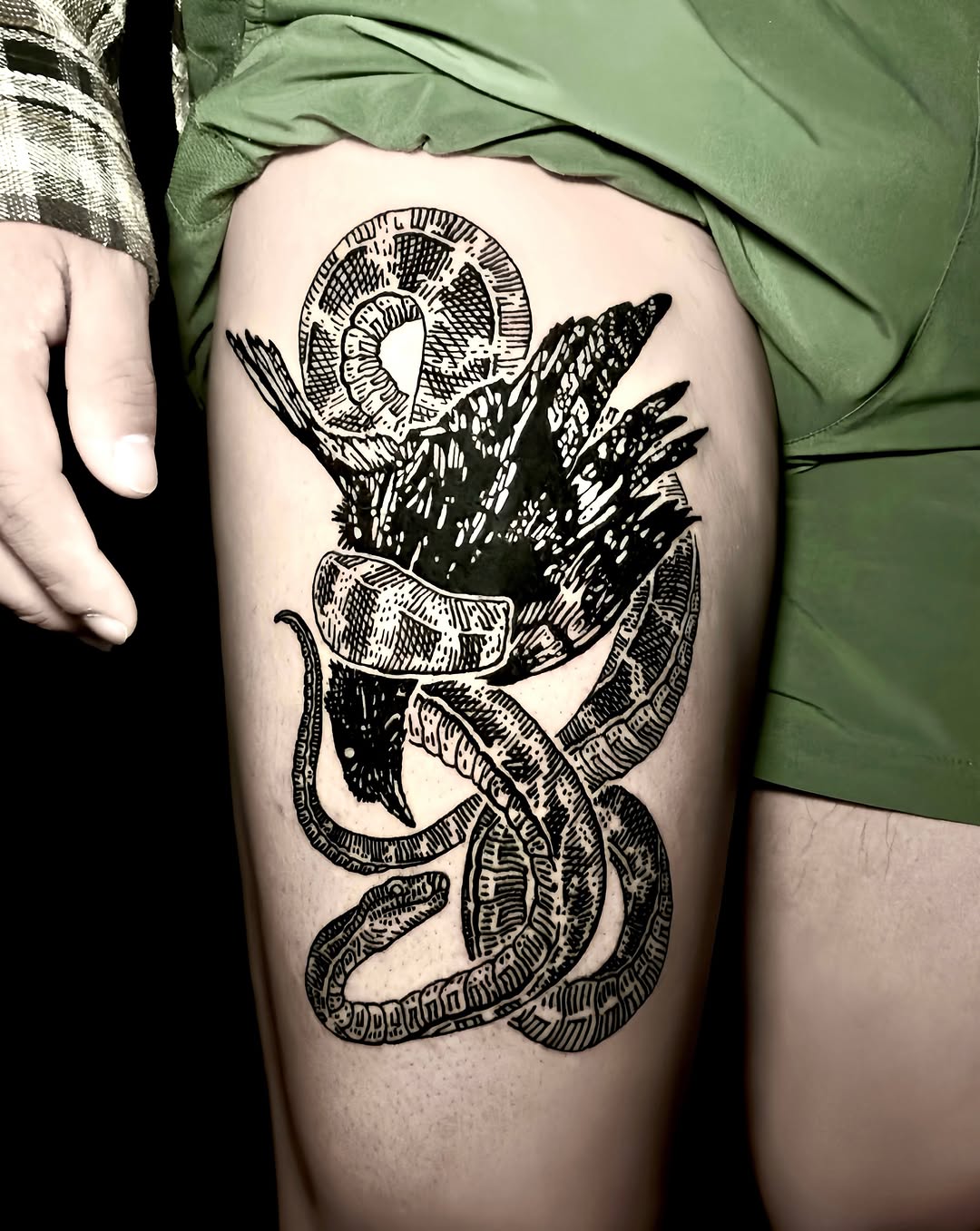Tattoo by @moom_tattoo โ blackwork, illustrative
