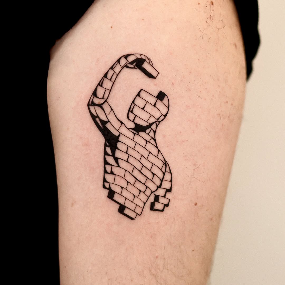 Tattoo by @tattooer_oom — blackwork