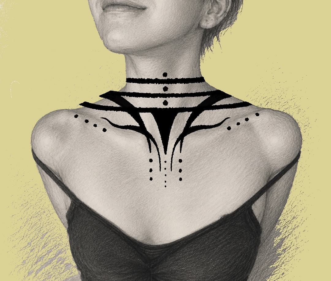 Tattoo by @pinking__tt — blackwork, geometric