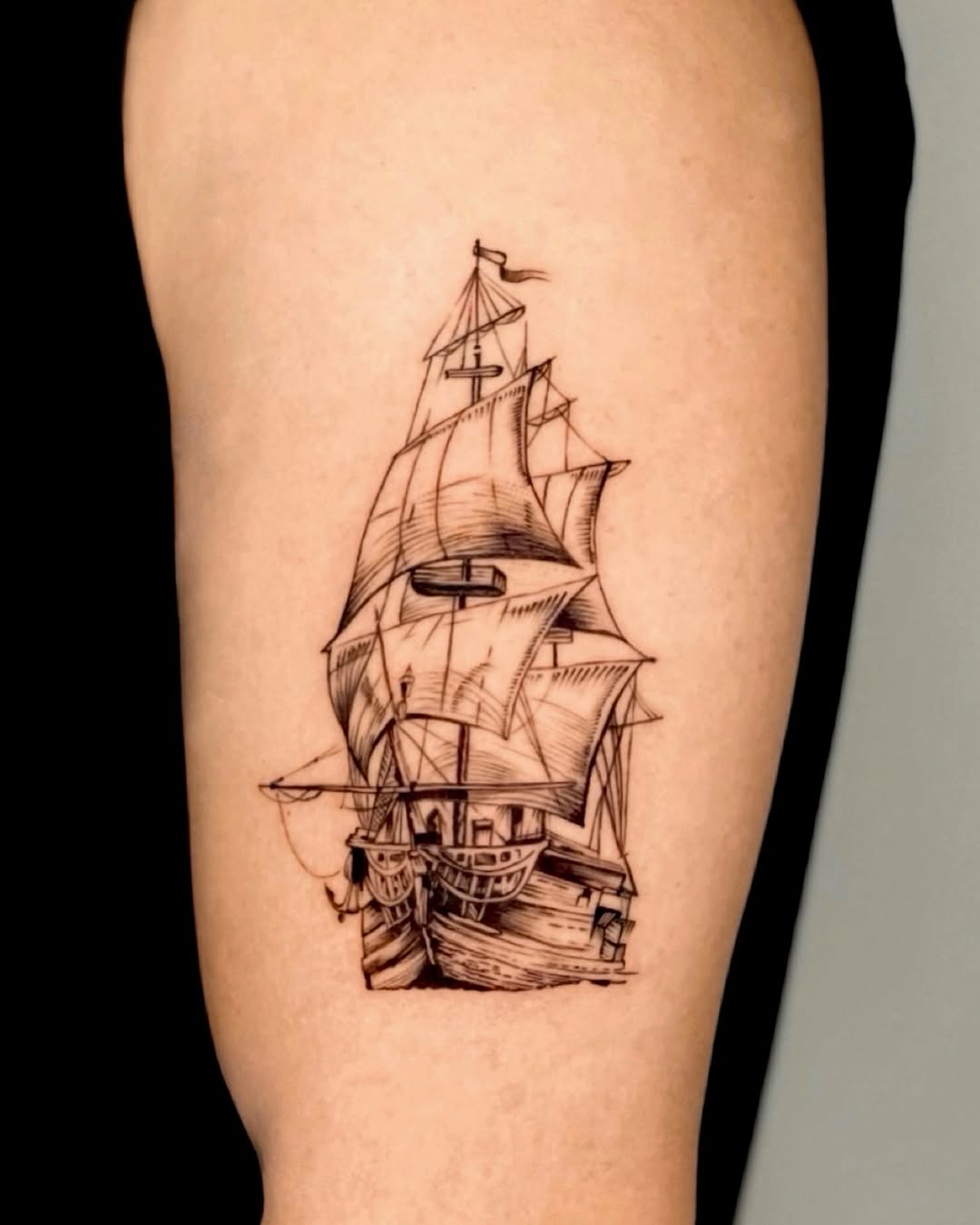 Tattoo by @blanc_inks — black_and_grey, realism