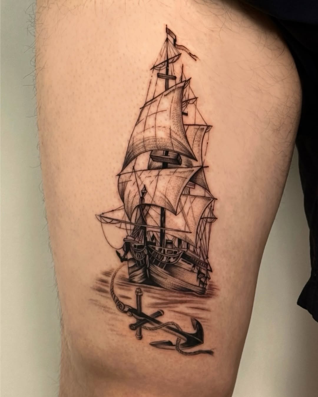 Tattoo by @blanc_inks — black_and_grey, realism