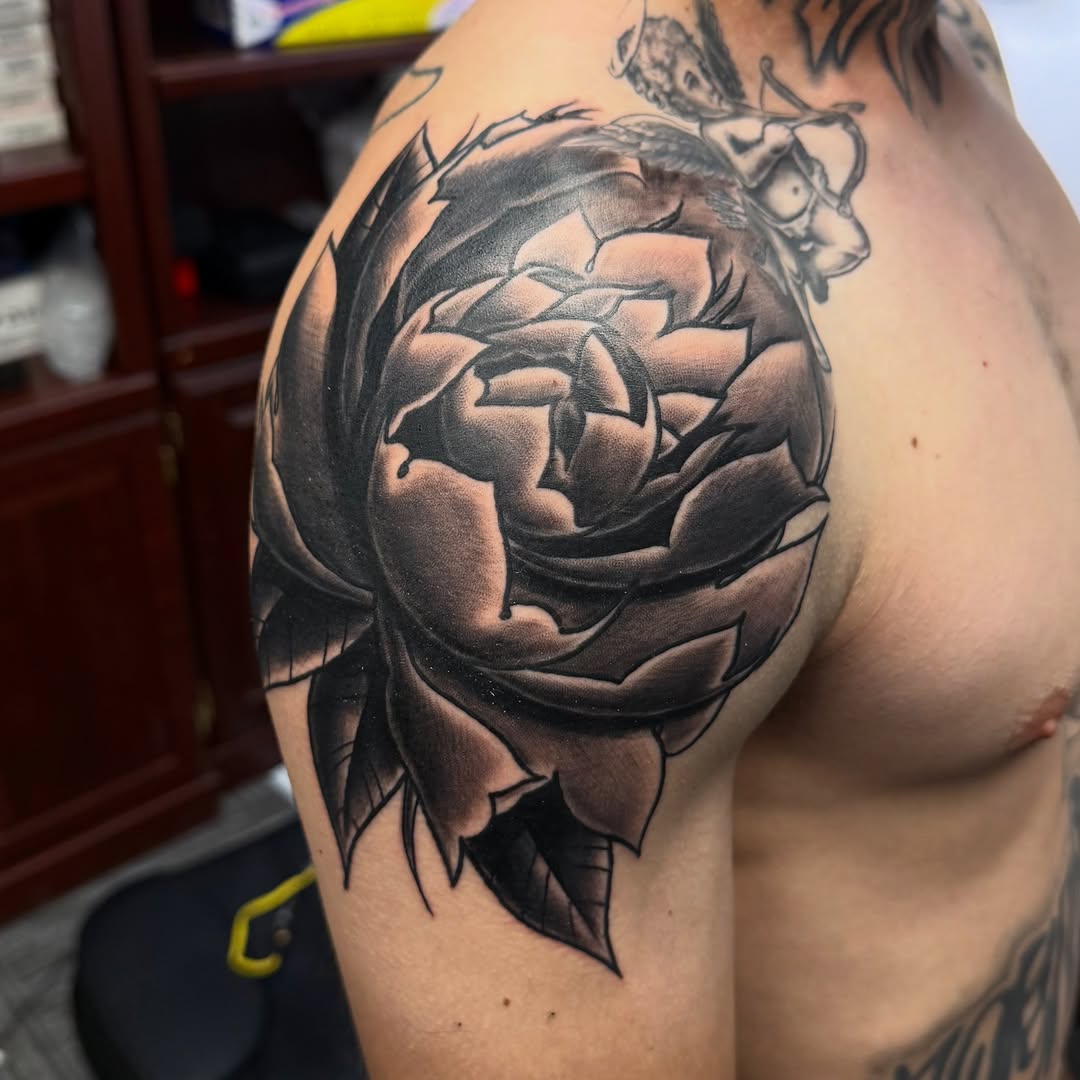 Tattoo by @euphoria_tattoos_ — black_and_grey, realism