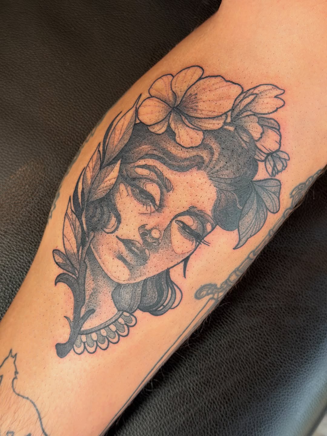 Tattoo by @loveyoutodeathtattoo — black_and_grey, realism