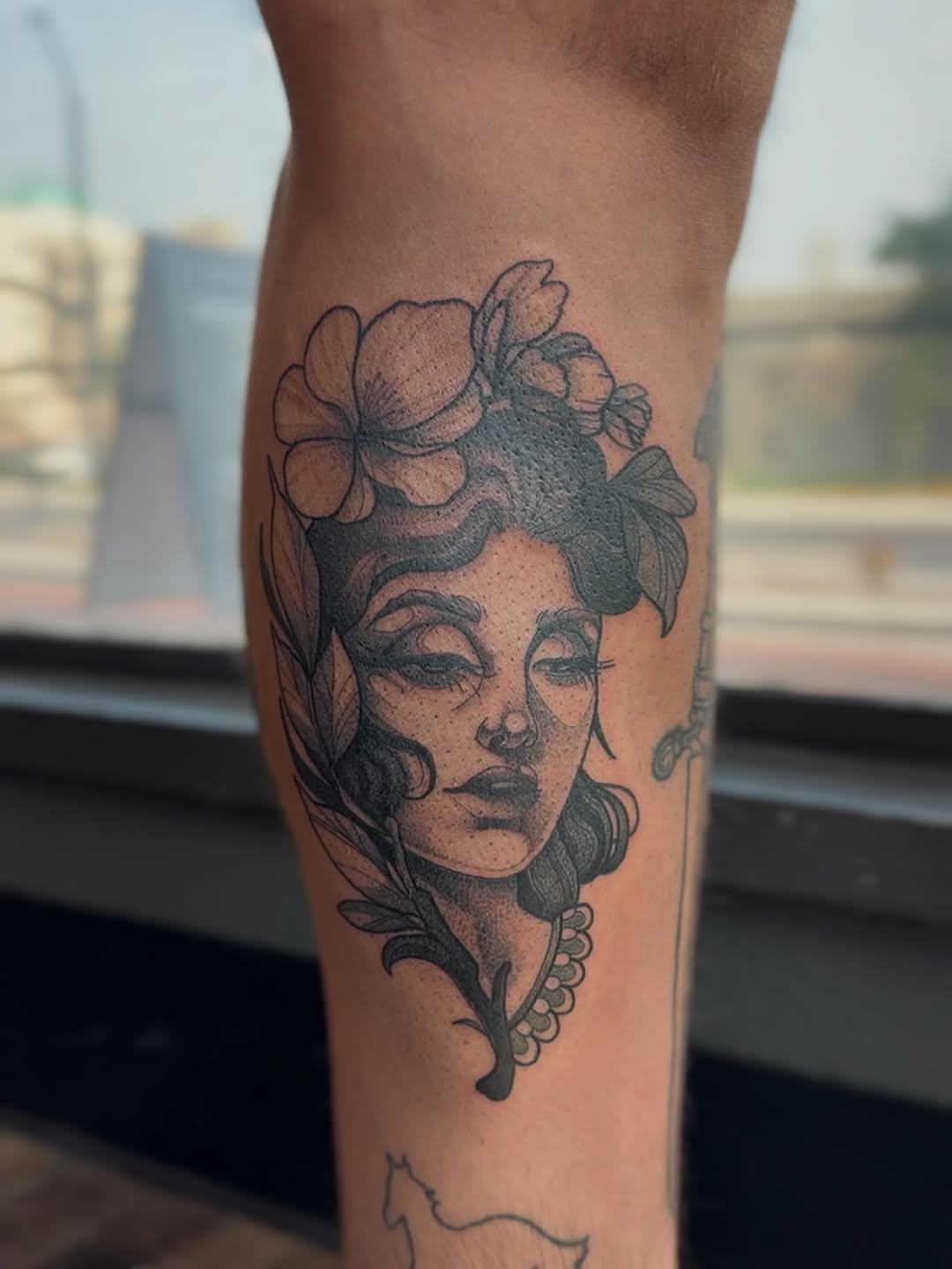 Tattoo by @loveyoutodeathtattoo — black_and_grey, realism